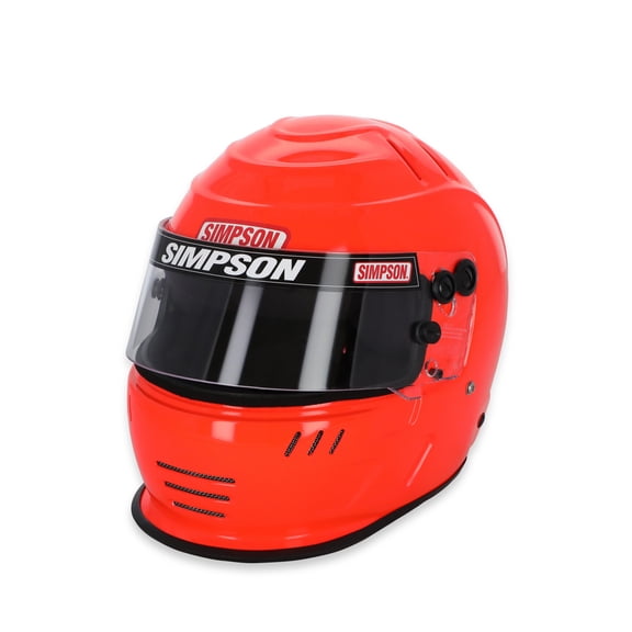 Simpson Racing 770718S SA2020 Speedway Shark Racing Helmet 7-1/8 Safety Orange