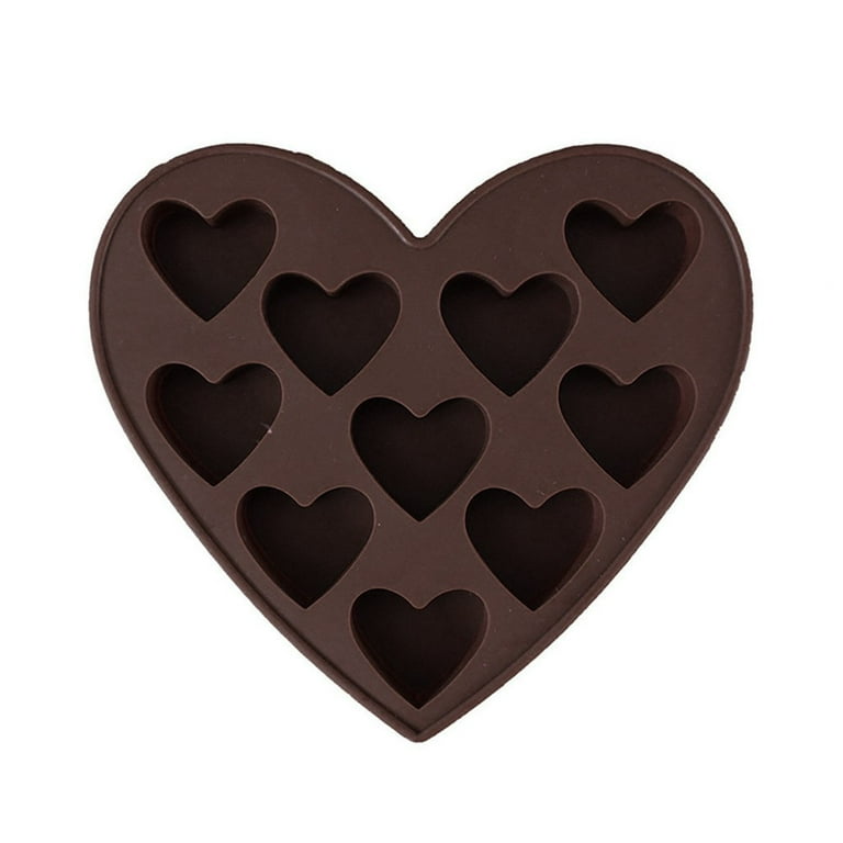 Chocolate Heart Molds Silicone 2pcs Fondant Love Shaped Cake Cake Mould Valentines Heart Molds Silicone Small Circle Cake Pan Small Nonstick Pan for