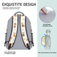 thumbnail image 5 of Corgi Costume and Bone Cream Backpack for School, Cute School Bag with Adjustable Shoulder Straps and Padded Back, 15.3"x11"x6.7", 5 of 5