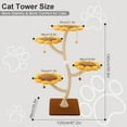 thumbnail image 6 of Romiromi 56-inchCat Tree for Large Cats Multi Level Play Tower Condo  Sisal Cat Scratching Posts, 6 of 7