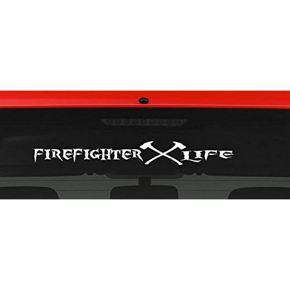 Firefighter Life (L7) Vinyl Decal Sticker Car/Truck Laptop/Netbook Window