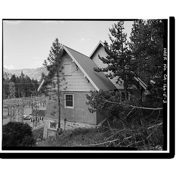 Historic Print, Rush Creek Hydroelectric System, Clubhouse Cottage, Rush Creek, June Lake vicinity, Mono County, CA - 3, 16" x 20"
