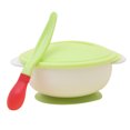 thumbnail image 2 of Bueautybox Baby Toddler Anti Slip Suction Bowl with Temperature Spoon Lid Feeding Tableware, 2 of 7
