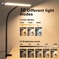 thumbnail image 3 of DEELLEEO LED Clip Desk Lamp Eye Protect Table Lamp for Home Office Study Lighting 3 Colors Dimmable Computer Light, 3 of 6