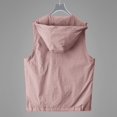 thumbnail image 4 of Hooded Vest for Women Sleeveless Zip up Lightweight Breathable Shirts with Pocket, Flattering Fit Layering Vest QURATI, 4 of 6