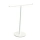 thumbnail image 5 of Toallero de mano en forma de T Toallero de baño Soporte para diadema Barra de toalla de pie blanco, 5 of 9
