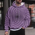 thumbnail image 2 of Rbaofujie Chandails en Molleton pour Hommes Mode Décontractée Chandails en Molleton à Capuche Col Rond Imprimé Pull Manches Longues Tops Chandails en Molleton Tendance Chandails à Capuchon, 2 of 6