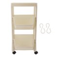 thumbnail image 2 of Étagère de Rangement en Plastique Détachable à 4 Niveaux avec Roues, Bibliothèque Simple, Étagère Utilitaire Multifonctionnelle pour Salon, 2 of 8