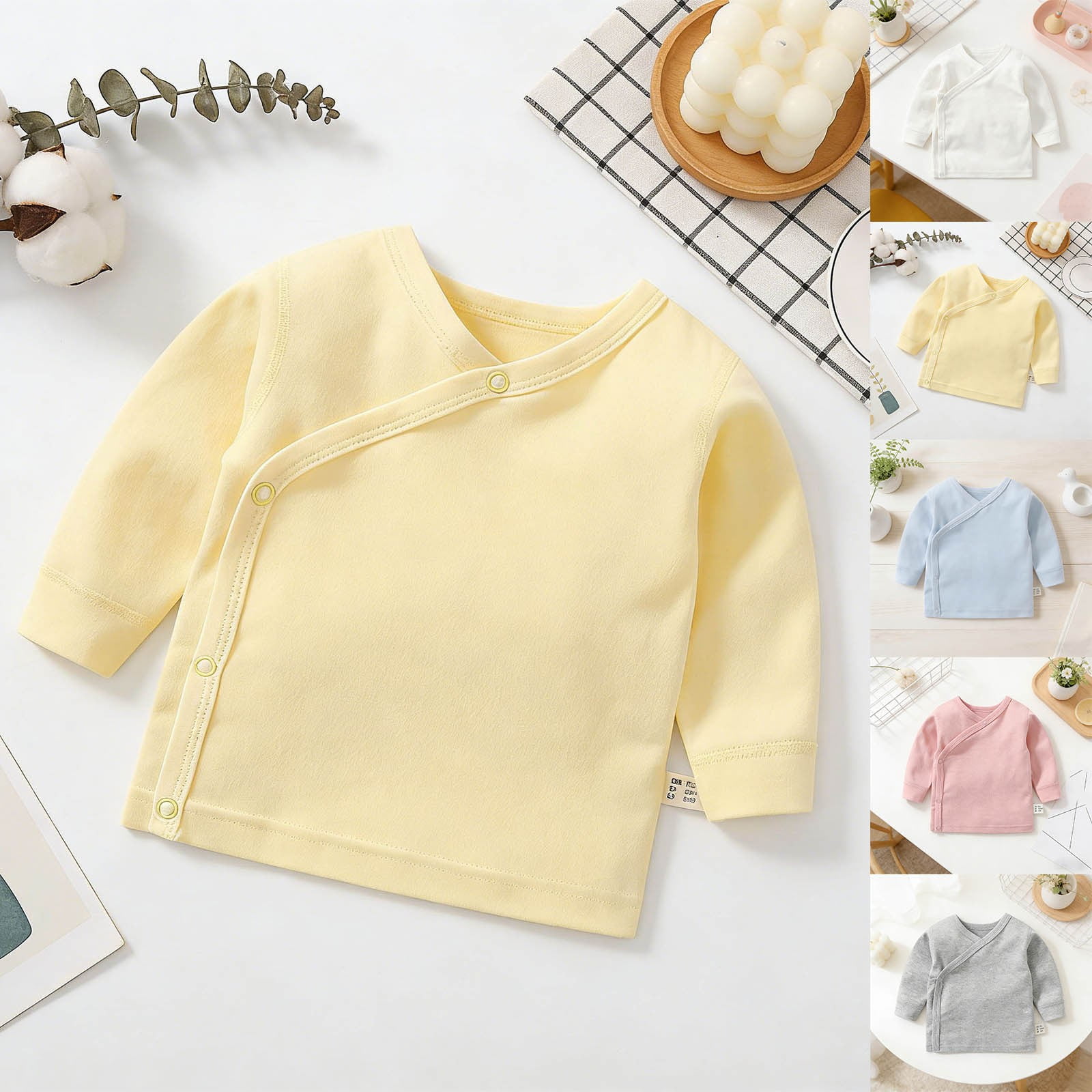 KKBOTIVE Boys Henley Long Sleeve Shirts &ndash; Soft Cotton Blend Toddler Tops Basic Thermal Pullover Z02 Grey 3-6 Months