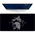 thumbnail image 1 of World Map XL Mousepad Large Desk Protector Pad, NonSlip PU Leather, Big Mouse Pad for Office & Home, 31.5"x15.7", Ideal for Computer Keyboard and Mouse, Desktop Mat, 1 of 6