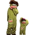 thumbnail image 2 of Guvpev Silly Big Mouth Monster Onesie Pajamas with Comb Prop, Funny Puppet Mascot Costume, Plush Cosplay One Piece Pajamas, Oversized Cozy Hooded Loungewear, 2 of 12