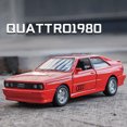 thumbnail image 2 of 1:36 BMW M3 E30 1987 Porsche 911 Turbo Audi Quattro BMW M4 coche de juguete de Metal fundido a presión y vehículos de juguete modelo de coche para niños, 2 of 5