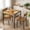 Retro Brown, variant on Dining Table Set for 2,Lofka 3 Piece Small Kitchen set,Breakfast Table with Storage & 2 Chairs for Small Spaces,Dorms,Coffee Bar Corner,Retro Brown