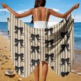 thumbnail image 2 of Xuyuer Women's Butterfly Swimsuit Cover Up Chiffon Sheer Mesh Beachwear Spaghetti Strap Wrap Dress Bathing Suit Sarong, 2 of 9
