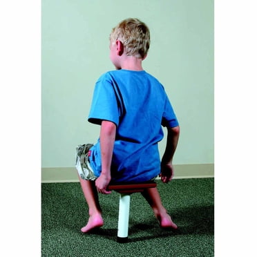 Abilitations Single Leg Round T-Stool, 10 to 14 Inch Adjustable Height ...