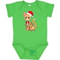 thumbnail image 3 of Inktastic Cute Christmas Cat Tangled in Colorful Lights with Red Hat Boys or Girls Baby Bodysuit, 3 of 5
