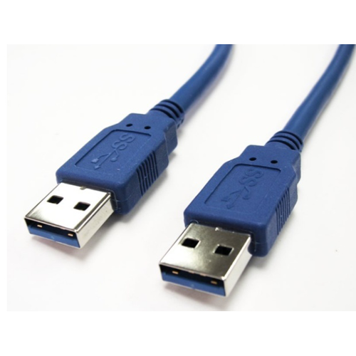 Câble USB 3.0 Mâle A vers Mâle A Bleu 6 Pi