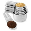 Last Confection 7 Pieces Stainless Steel Measuring Cup Set Includes 1/8 Cup Coffee Scoop Measurements for Dry and Liquid Cooking & Baking Ingredients