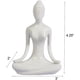 thumbnail image 2 of Estatua de yoga de cerámica de porcelana decorativa, escultura de figura de pose de yoga, decoración de figura de yoga para sala de meditación budista zen para el día de los meses,, 2 of 7