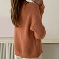 thumbnail image 7 of Women's Sweaters Under $10 Cardigan Lightweight Fashion Button Long Sleeve Ladies Casual Loose Outing Sweater Coat, 7 of 7