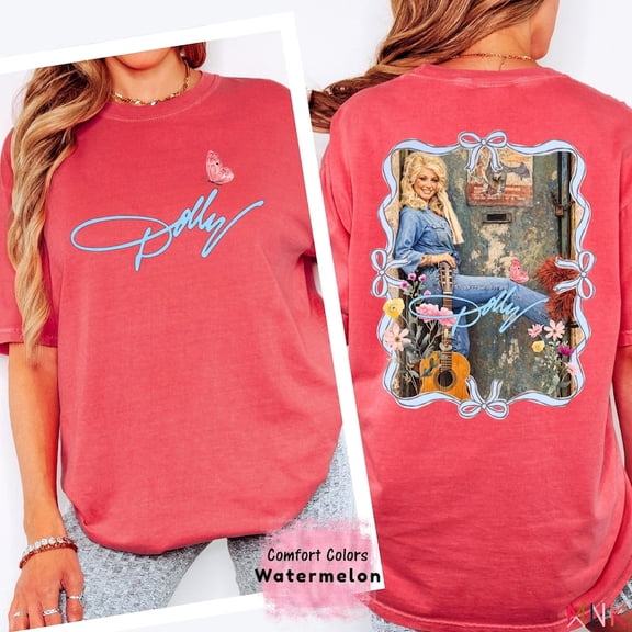 Dolly T-Shirt – Retro Country Music Butterfly Tee – Vintage Western Concert Graphic Shirt
