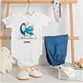 thumbnail image 3 of The Smurfs Scorpio Zodiac Sign Romper Boys or Girls Infant Baby Brisco Brands NB, 3 of 6