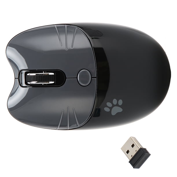 Ratón Inalámbrico 24G para Computadora Portátil Mouse Ergonómico para Computadora con Receptor USB y 3 Niveles Ajustables Mouse USB Inalámbrico para Computadora