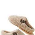 thumbnail image 4 of Viluyesy Womens Fuzzy Slippers, Memory Foam Soft Sole Cozy Warm Fleece Lined Winter Slip On House Slipper Beige, 4 of 9