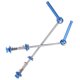 thumbnail image 4 of Juego de ruedas ultraligeras para bicicleta de montaña Estrela, accesorio de palanca de brocheta de liberación rápida de aleación de titanio, color azul, 4 of 8
