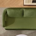 thumbnail image 4 of 51" Small Sofa Couch Comfy Modern Teddy Upholstered 2-Seater Love Seats for Apartment,Bedroom,Office,Green, 4 of 8