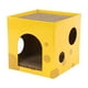 thumbnail image 2 of Pisexur Suministros para mascotas Caja de queso Caja de arena Tablero rascador corrugado incorporado Tumbona de casa con núcleo reemplazable perros, gatos y animales.perros, gatos y animales, 2 of 5