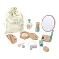 thumbnail image 4 of Kit de maquillaje de princesa para niños, juego de simulación, peine, espejo, juego de maquillaje de madera, de maquillaje, set de belleza para niñas, 4 of 9