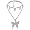 thumbnail image 1 of Gargantilla de mariposa brillante de cristal YONGSHENG, 1 of 5
