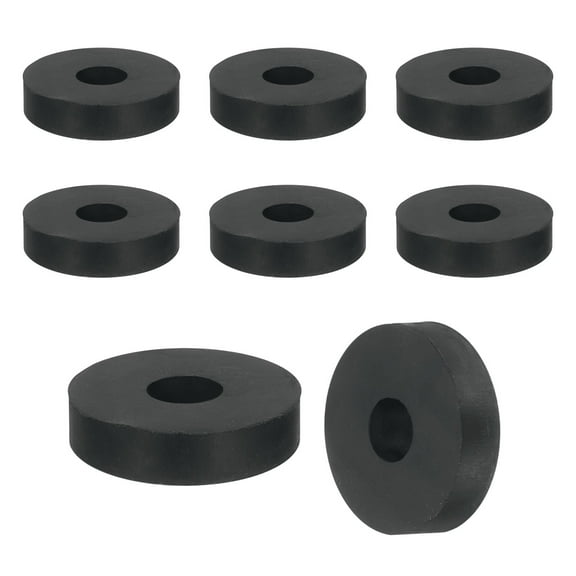 36Pack Thick Rubber Spacer, 1 Inch OD x 1/4 Inch ID x 1/4 Inch Thickness
