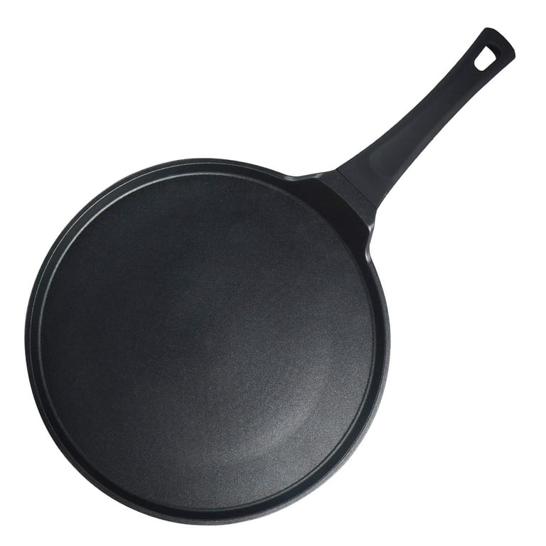 S·KITCHN Crepe Pan Nonstick Dosa Pan, Tawa Pan for Roti Indian, Non-Stick  Pancake Griddle Compatible with Induction Cooktop, Comal for Tortillas