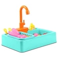 thumbnail image 1 of Fregadero juguete eléctrico agua reciclaje lavavajillas niños cosplay simulación responsabilidad toys cocina accesorios de juguete verde Eigraketly FN001334-03, 1 of 7