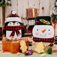 thumbnail image 6 of Gupgi Christmas Cookie Tins with Lids Cute Santa Snowman Gingerbread Penguin Metal Tins Jars for Gift, 6 of 8