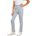 thumbnail image 2 of Lmnyox Leggings for Toddler Girls Textured Plain Ruffle Trim Elastic Waist Leggings Casual Fashion Pants, 2 of 8