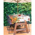 thumbnail image 3 of Outdoor Tablecloth with Umbrella Hole & Zipper, Orange Pumpkins Leaves Rectangle Tablecloth 60x102 Inch, Fall Sunflowers Country Farm Patio Table Cover Waterproof Table Cloth for Picnic/Party, 3 of 6