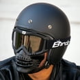 thumbnail image 4 of Birdz Skullbird Black Padded ATV Motorcycle Riding Goggle with Face Mask (Smoke), 4 of 8