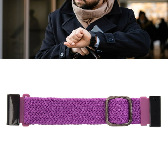 22mm Braided Watch Band 26mm Buckle Adjusted Stretchy Buckle Closure Braided Replacement Strap For Fenix 7X