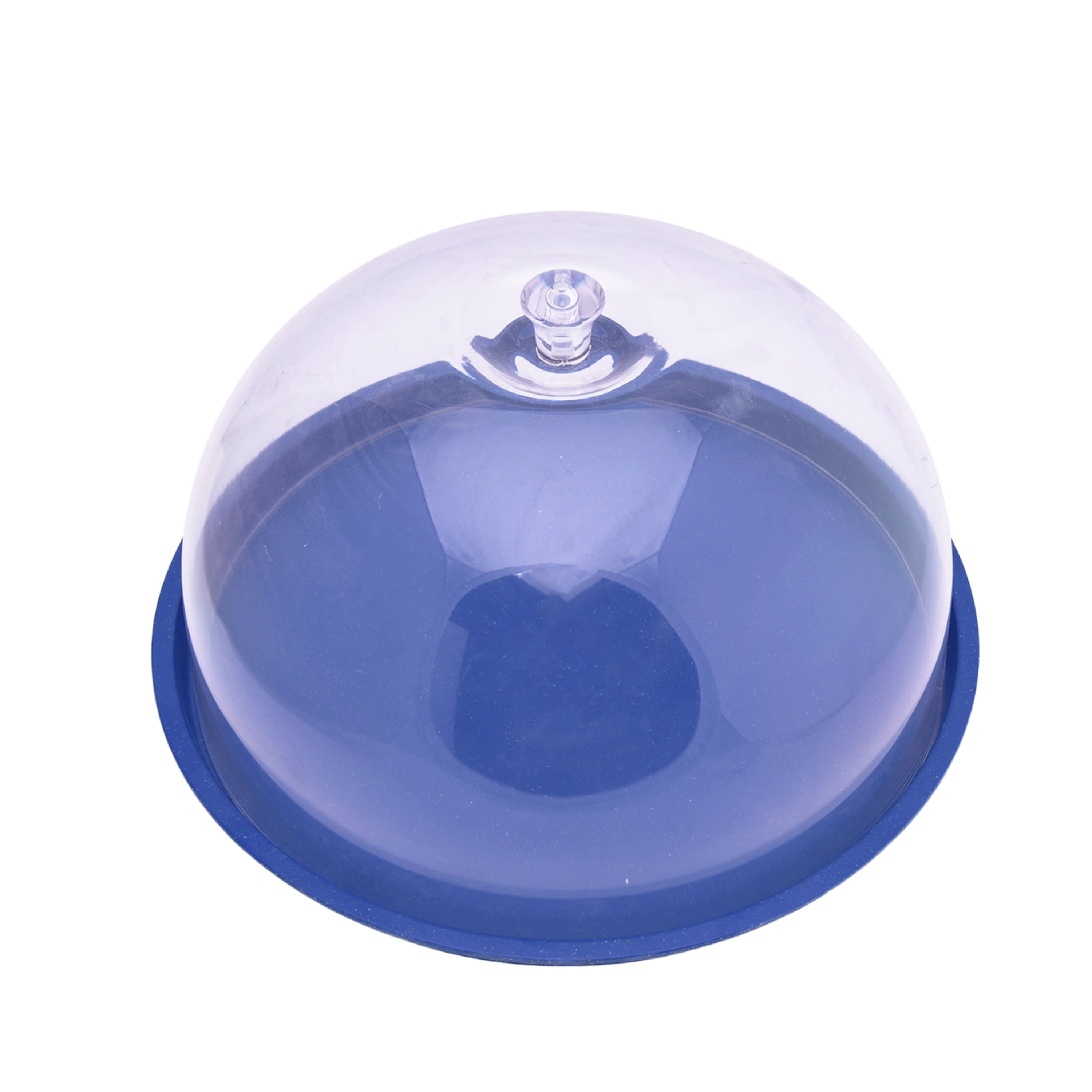 Mainstays Bamboo Melamine Plate with Dome, Blue