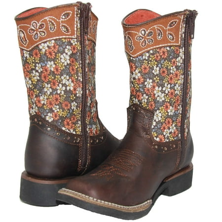 

The Western Shops Kids Girls Floral Cowgirl Cowboy Boots
