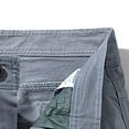 thumbnail image 4 of Jophufed Fashion Men's Pants Pocket Zipper Buttons Solid Leisure Time Tooling Shorts Cargo Pants, 4 of 4