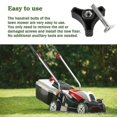 thumbnail image 3 of 2 pcs Handle Wing Nut And Bolt, Universal Plastic Lawnmower Triangle Knob Handle, Lawn Mower Parts, 3 of 5