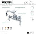 thumbnail image 2 of Kingston Brass CC1005T5 Vintage 3-3/8-Inch Wall Mount Tub Faucet, Oil Rubbed Bronze, 2 of 2