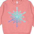 thumbnail image 3 of Inktastic Christmas Blue Ice Snowflake Toddler Sweatshirt, 3 of 4