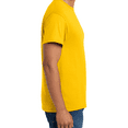 thumbnail image 3 of Hanes Men's Short Sleeve T-Shirt, Ecosmart Crewneck Shirt Casual Gold Single Tees, Size L, 3 of 5