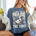 thumbnail image 3 of Off to Praise the Lord T-Shirt, Bible Verse Christian Tee, Faith Goose Shirt, Trendy Church Shirt, Christianity Graphic Tee, 3 of 5