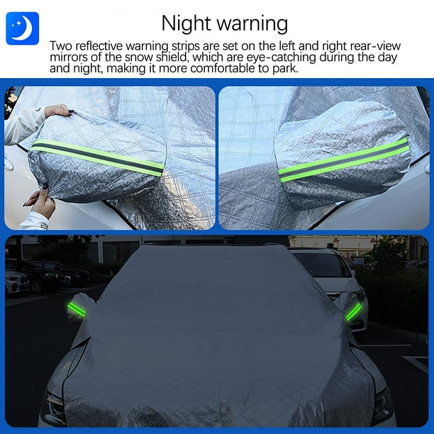 Couverture Pare-Brise Voiture Hiver – Anti-Givre, Neige & UV – Protection 7 Couches Universelle SUV & Voiture – Repliable